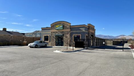 Main office and main gate at the Towne Storage Redwood Storage Facility