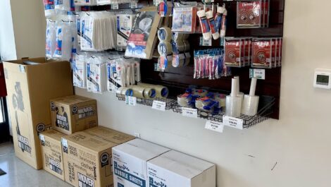 Packing and moving supplies for sale at the Towne Storage Redwood Storage Facility