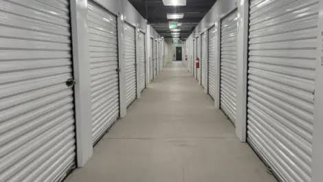 Indoor storage unit hallway at the Towne Storage Urban Edge Storage Facility