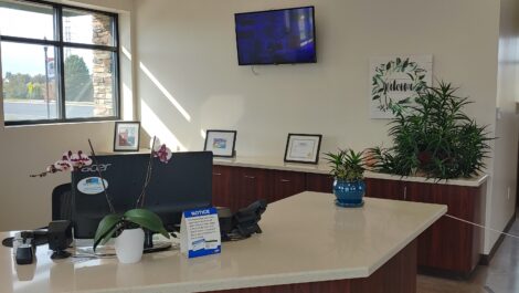 Front reception desk at the Towne Storage Riverton Storage Facility