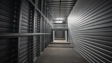 Towne Storage Southern inside a storage unit looking out