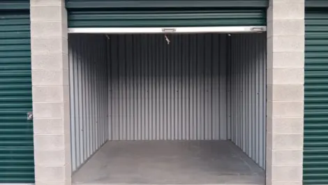Close up of the inside of a storage unit at the Towne Storage Saratoga Springs Storage Facility