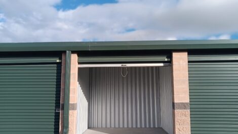 Inside a storage unit at the Towne Storage Riverton Storage Facility