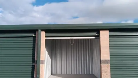 Inside a storage unit at the Towne Storage Riverton Storage Facility