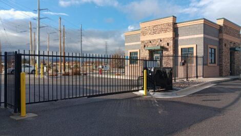 Main gate at the Towne Storage Riverton Storage Facility