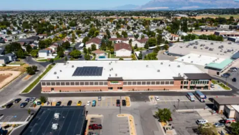 Another view from drone of Towne Storage-Clinton