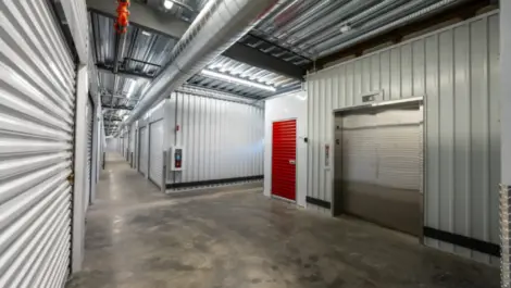Clean, inside view of storage at Towne Storage-Clinton