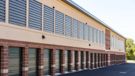 Exterior view and outdoor storage at Towne Storage-Clinton