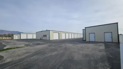 Outdoor storage unit rows at the Towne Storage West Haven Storage Facility