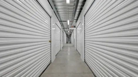 Hallway to storage units Towne Storage MLK