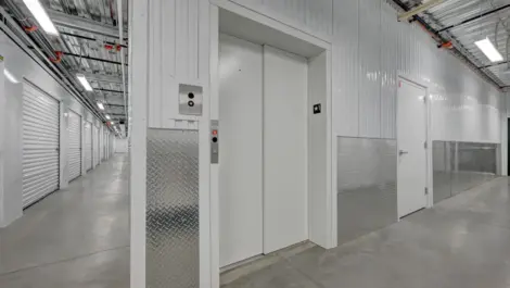 Elevator access to storage units at Towne Storage MLK