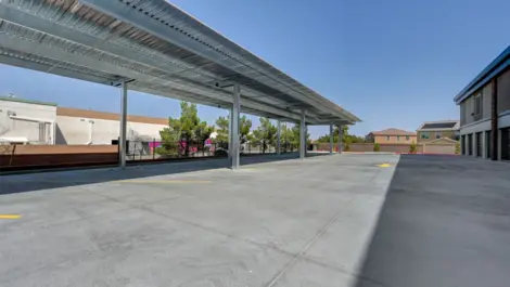 Covered parking storage at Towne Storage MLK