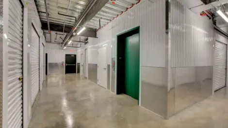 Elevator view and access Towne Storage Sunset