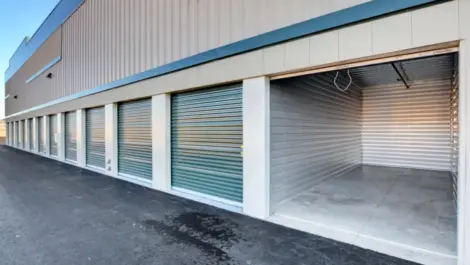 Inside storage unit, outdoor storage Towne Storage Sunset