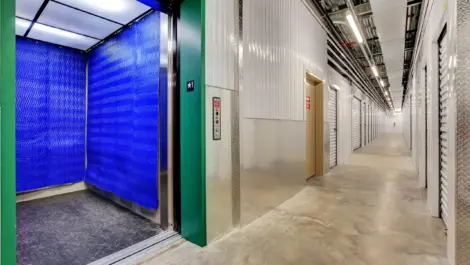 Inside of elevator Towne Storage Cactus