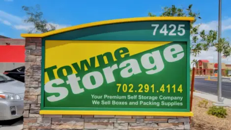 Close up to Towne Storage Buffalo
