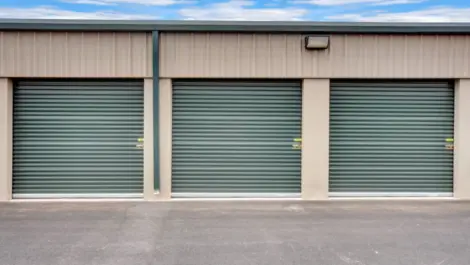 Three storage units, outdoor storage, drive up access at Towne Storage Buffalo