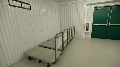 Moving dolleys at the Towne Storage State Street Storage Facility
