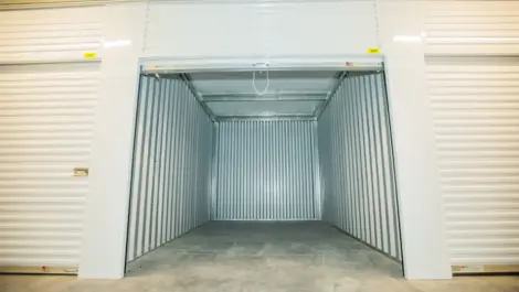 Inside a storage unit at the Towne Storage Colt Plaza Storage Facility