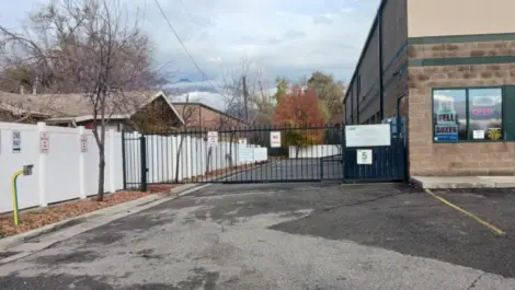 Exterior gate at the Towne Storage Union Park Storage Facility