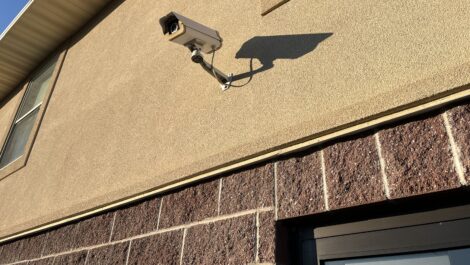 Security camera at the Towne Storage Monarch Meadows Storage Facility