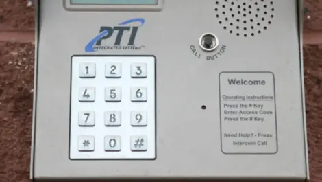 Keypad at the Towne Storage St. George Storage Facility