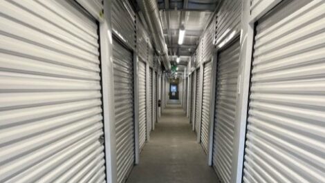 Hallway to indoor storage units in Orem, Utah