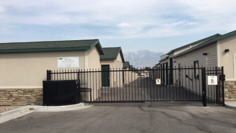 Main gate at a Towne Storage Facility