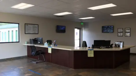 Main reception desk at a Towne Storage Facility