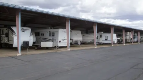 RV and camper covered parking storage at Towne Storage - Daniels Rd.
