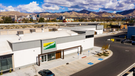 Aerial drone view of the Towne Storage Urban Edge Storage Facility