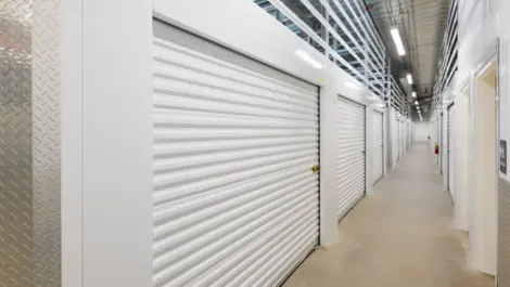 Hallway of storage units at Towne Storage Broadway