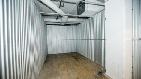 Large wooden floored storage unit at the Towne Storage State Street Storage Facility