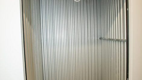 Interior of a 5x5 storage unit at the Towne Storage State Street Storage Facility