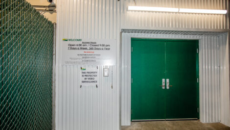 Main door at the Towne Storage State Street Storage Facility