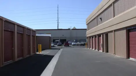 Outdoor storage units at Towne Storage Rainbow
