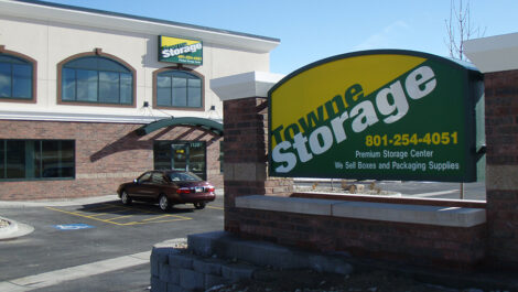 Main Sign at the Towne Storage South Jordan Storage Facility