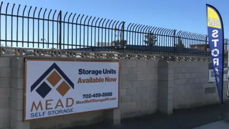 Mead Self Storage unit outdoor sign
